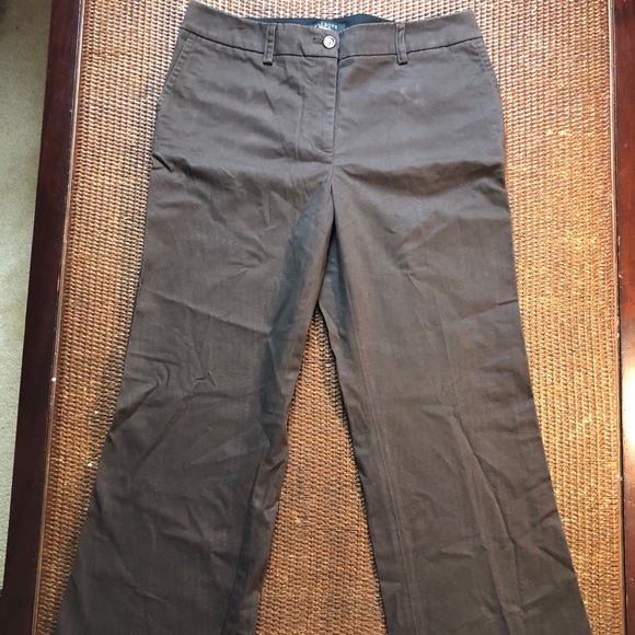 Brown Talbots Signature Flare Pants Size 10 NEW - Picture 3 of 16